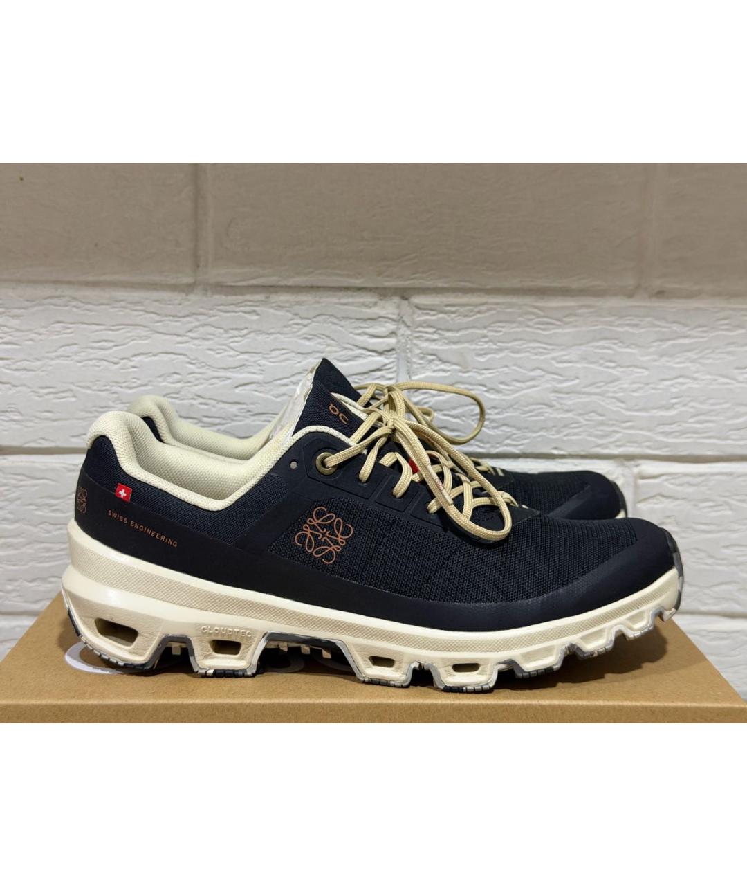 LOEWE Черные текстильные кроссовки, фото 9