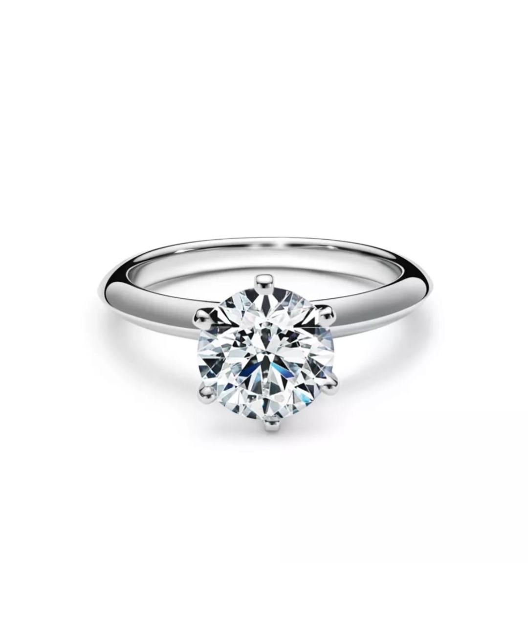 TIFFANY&CO Серебряное платиновое кольцо, фото 1