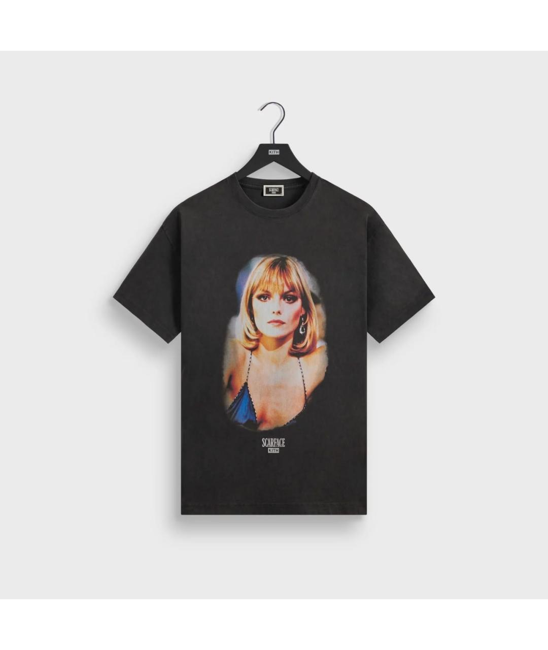 KITH Черная хлопковая футболка, фото 3