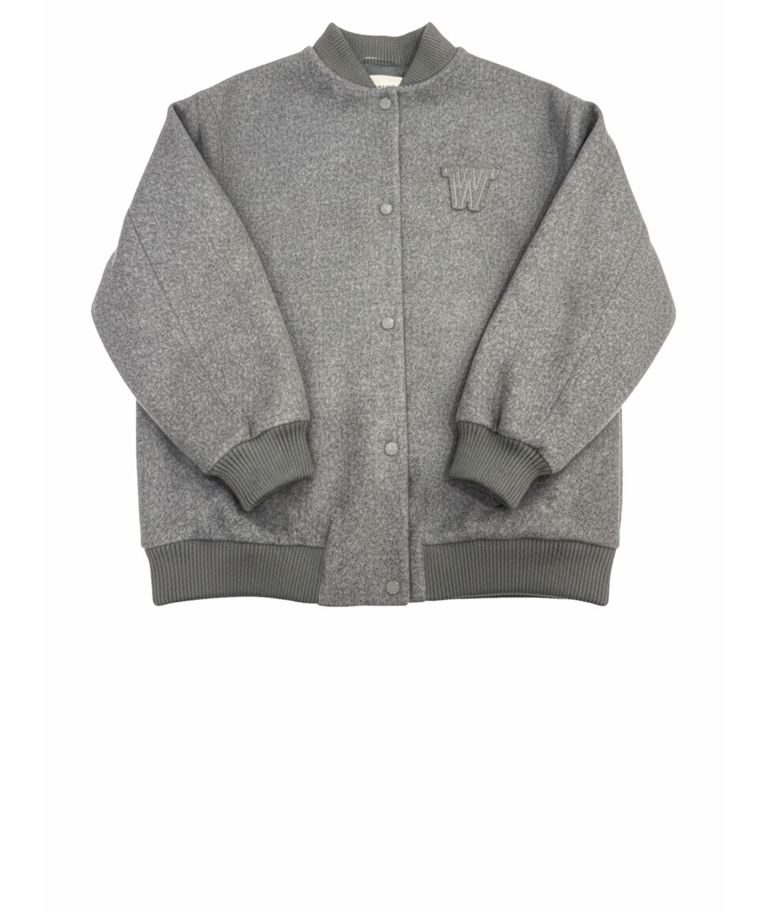 BURBERRY Серая шерстяная куртка, фото 1