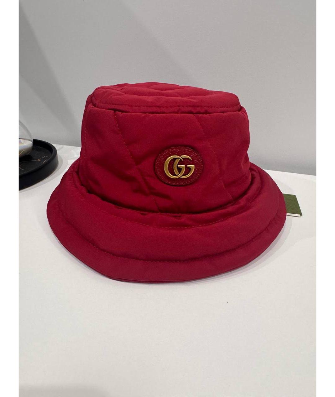 GUCCI Красная панама, фото 3