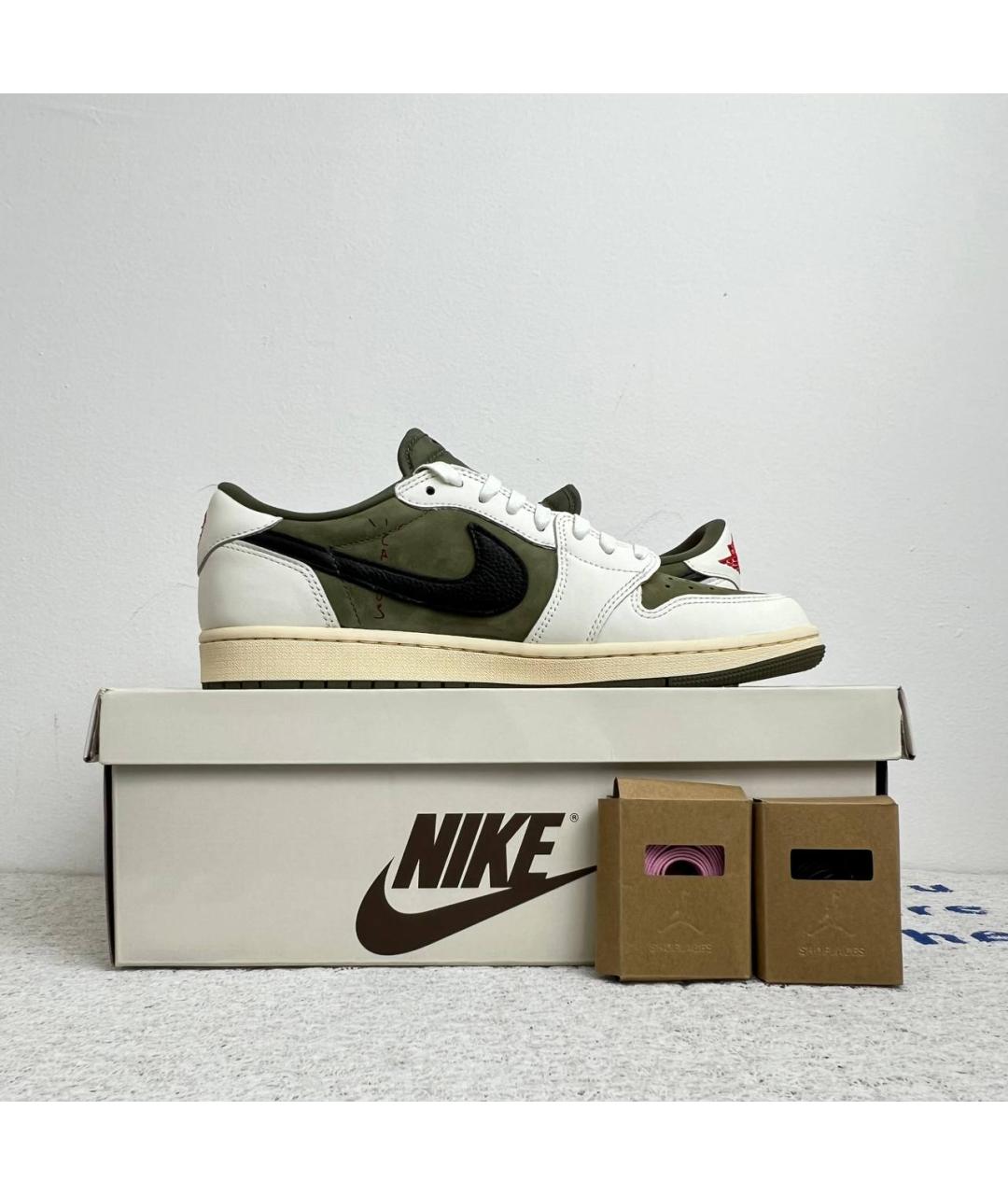 JORDAN Хаки низкие кроссовки / кеды, фото 4