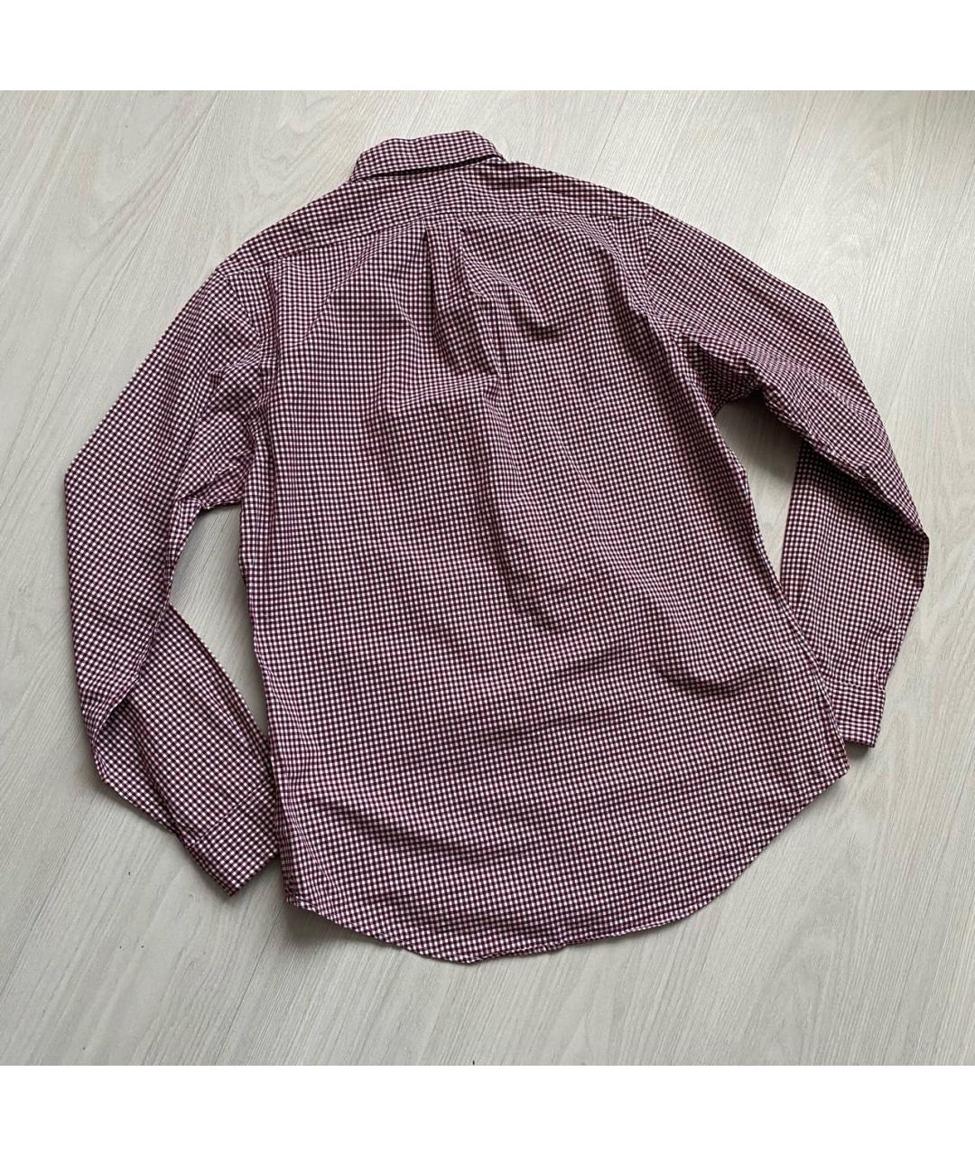 POLO RALPH LAUREN Бордовая хлопковая кэжуал рубашка, фото 4