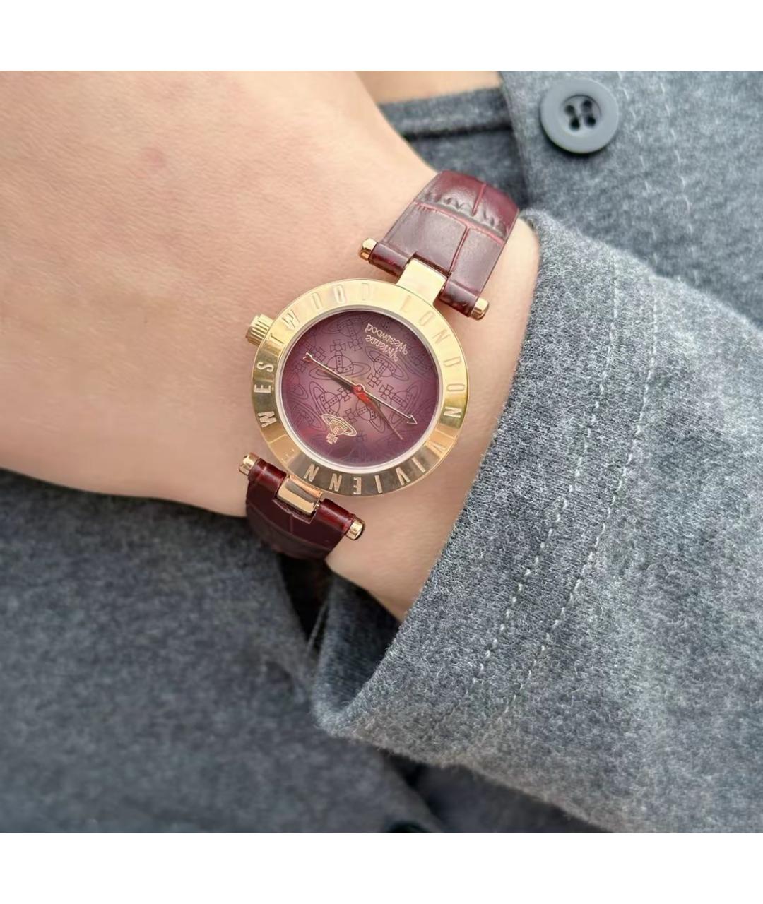 VIVIENNE WESTWOOD Бордовые часы, фото 8