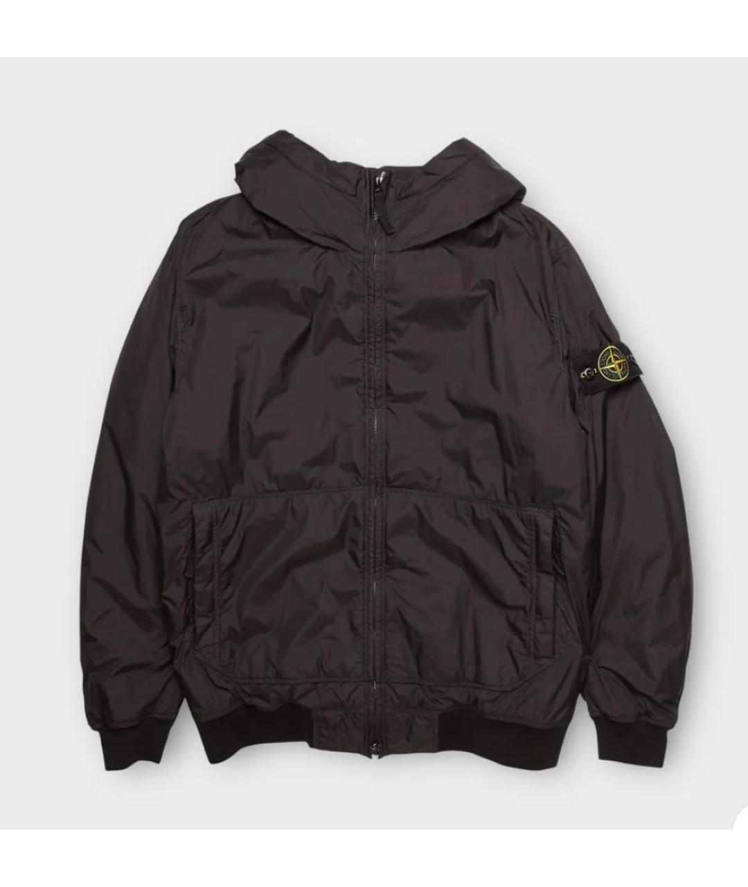 STONE ISLAND Черная полиамидовая куртка, фото 5