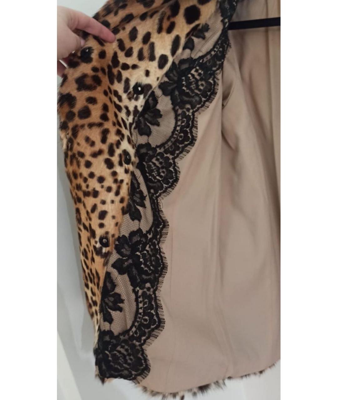 DOLCE&GABBANA Коричневая меховая шуба, фото 7