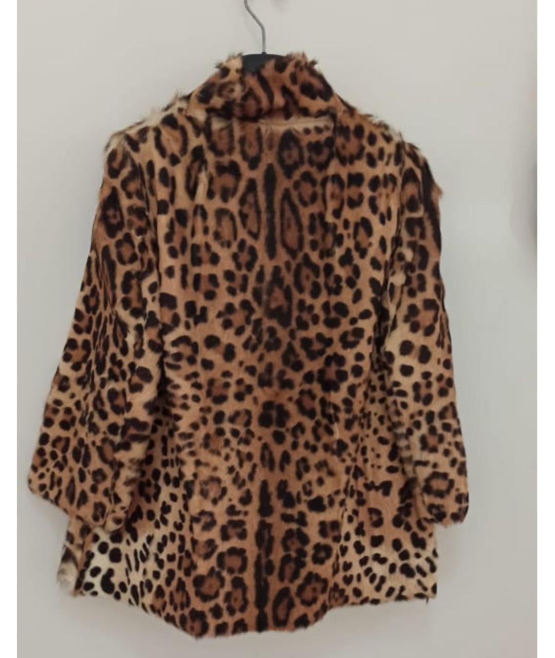 DOLCE&GABBANA Коричневая меховая шуба, фото 8