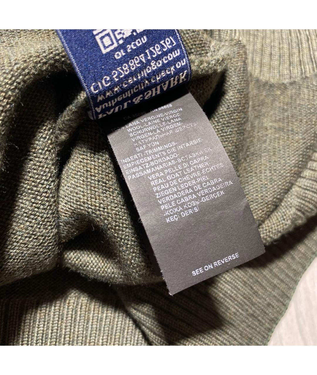 PAUL & SHARK Зеленый шерстяной джемпер / свитер, фото 5