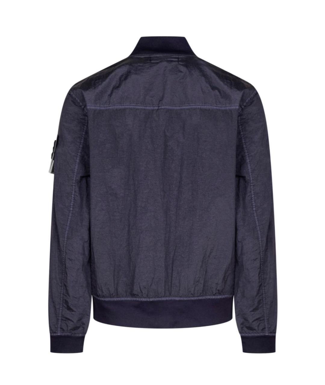 STONE ISLAND Темно-синяя полиамидовая куртка, фото 2