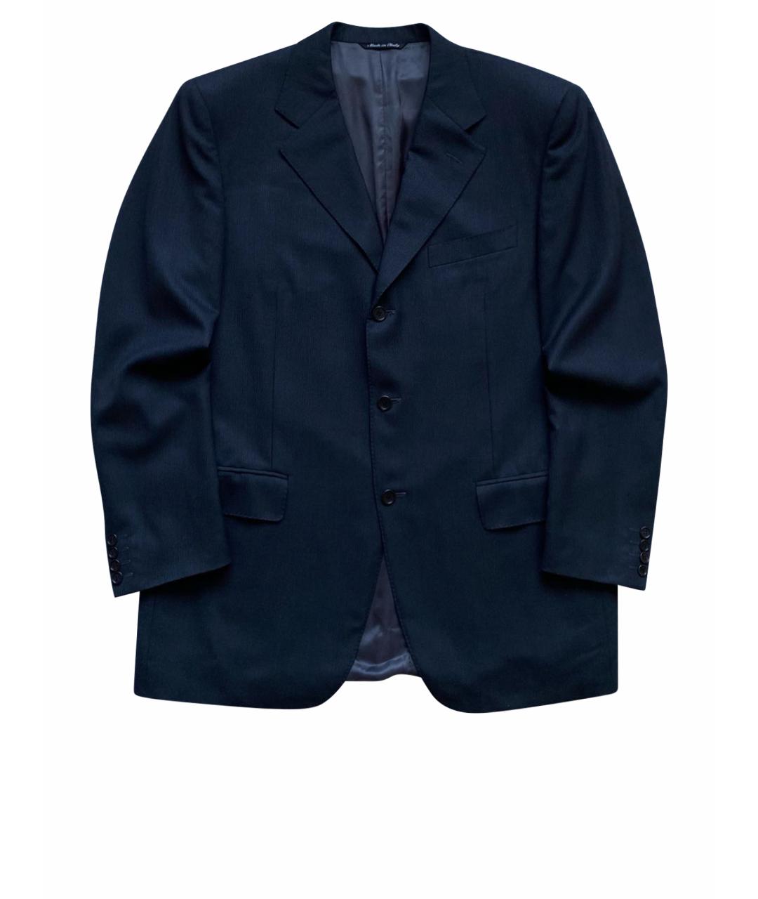 CANALI Черный шерстяной пиджак, фото 1