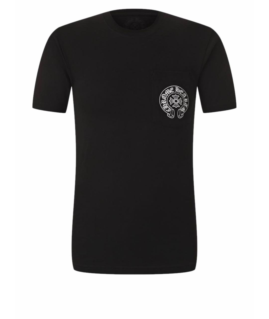 CHROME HEARTS Черная хлопковая футболка, фото 1