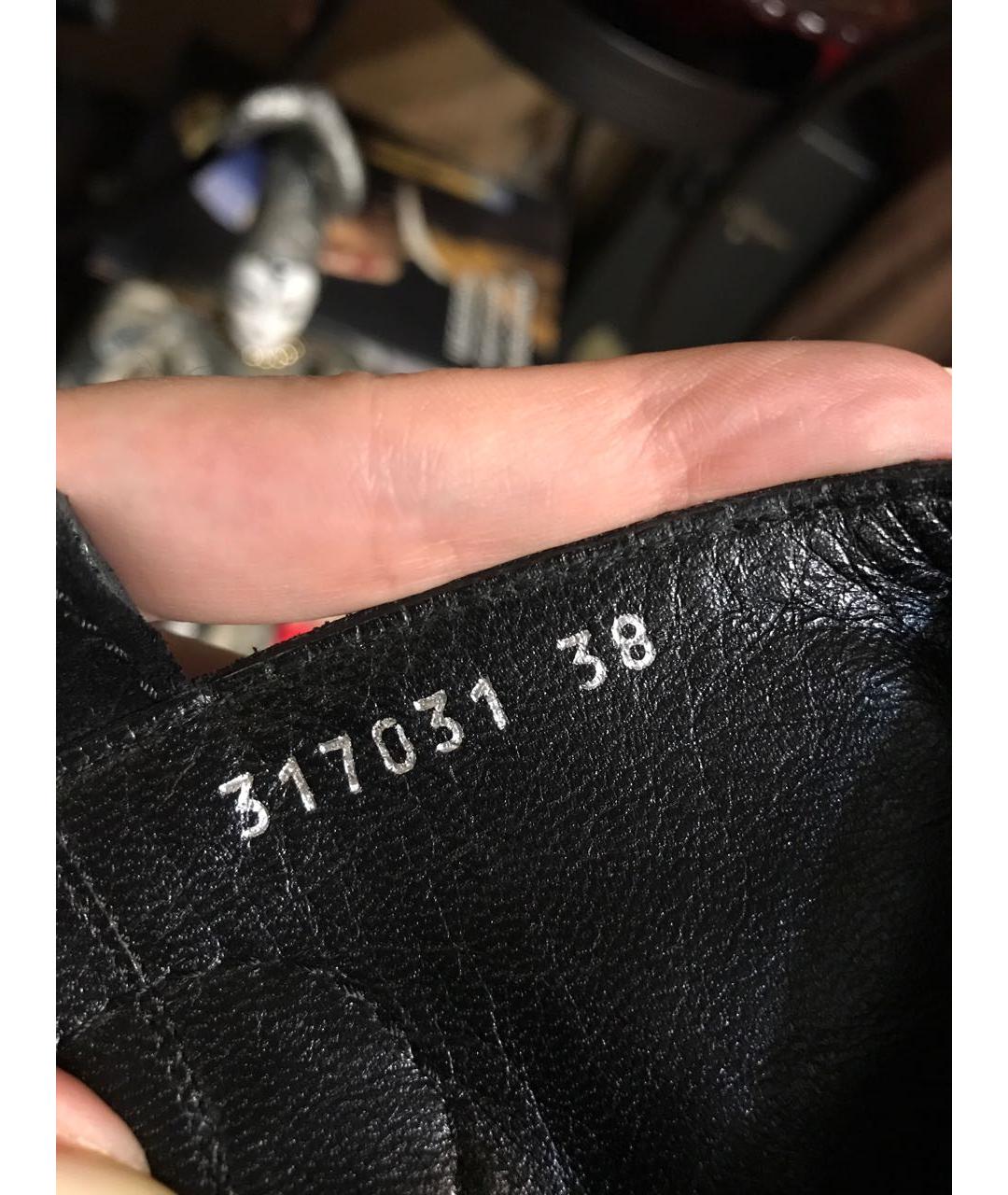 GUCCI Черные замшевые сапоги, фото 6