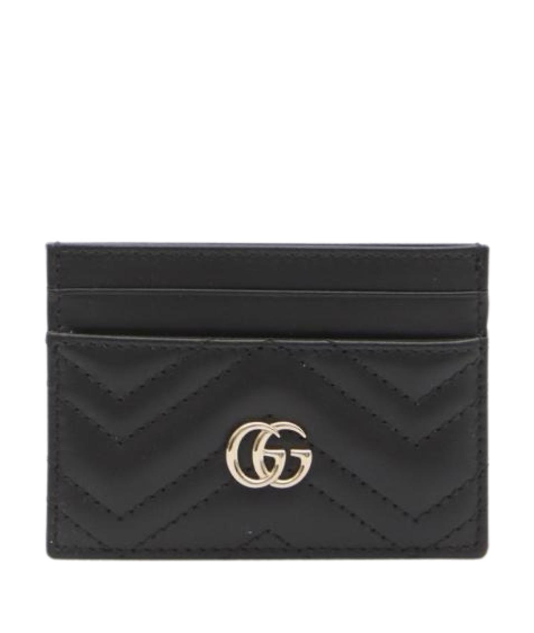 GUCCI Черный кожаный кардхолдер, фото 1