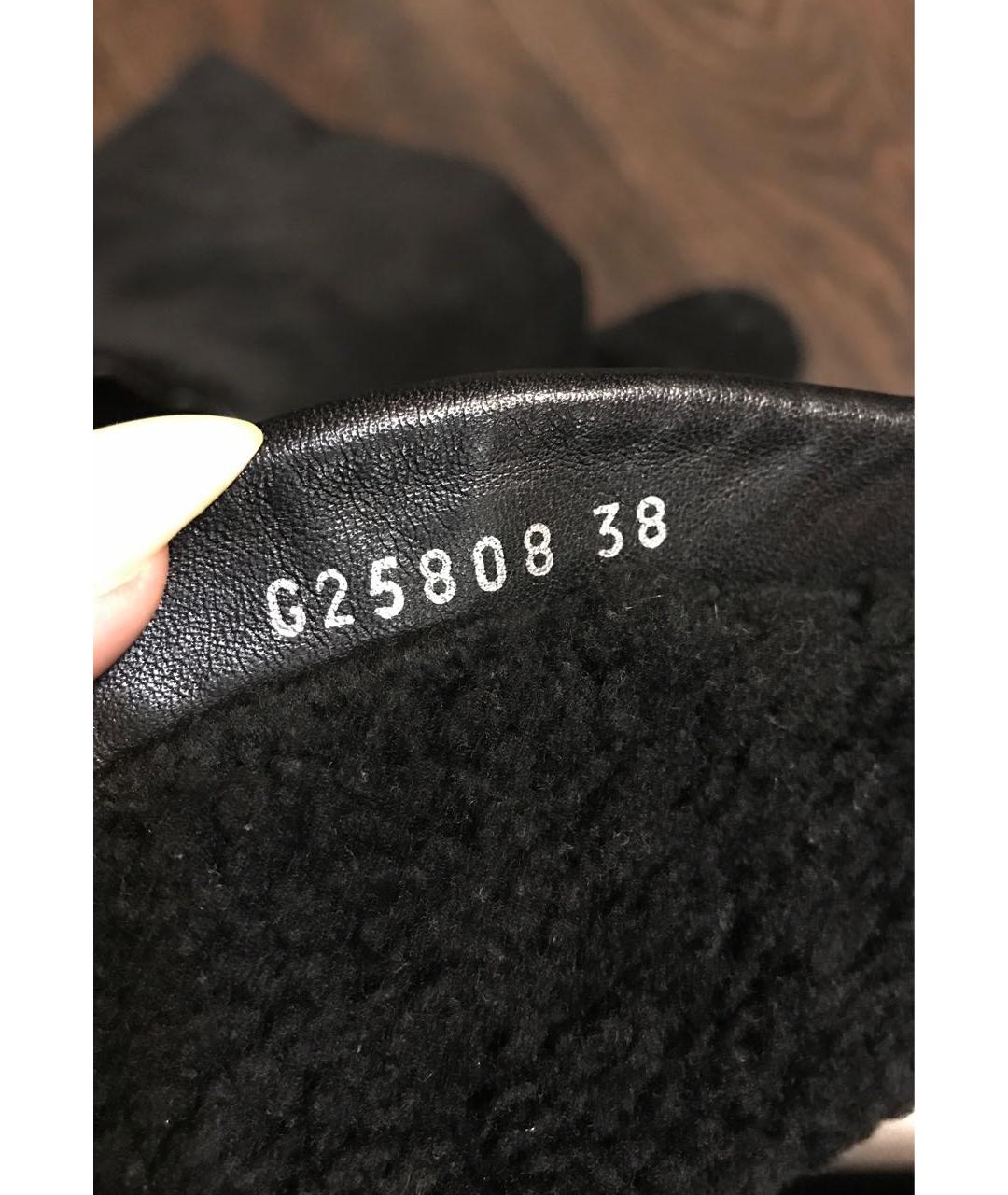 CHANEL Черные замшевые сапоги, фото 6