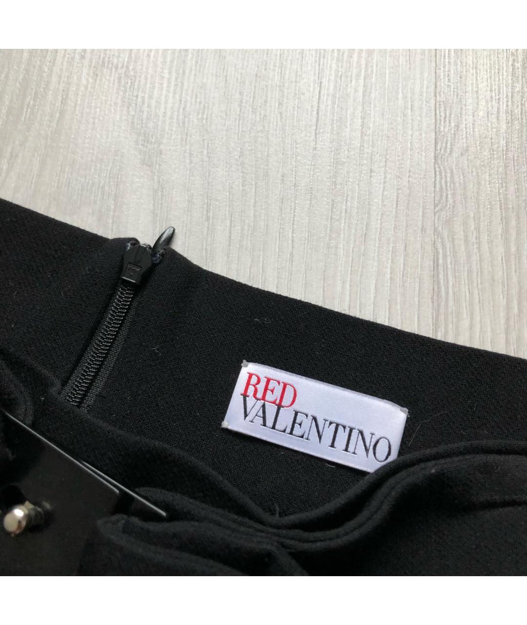 RED VALENTINO Черная юбка мини, фото 3