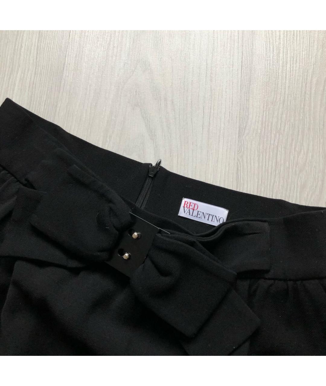 RED VALENTINO Черная юбка мини, фото 2