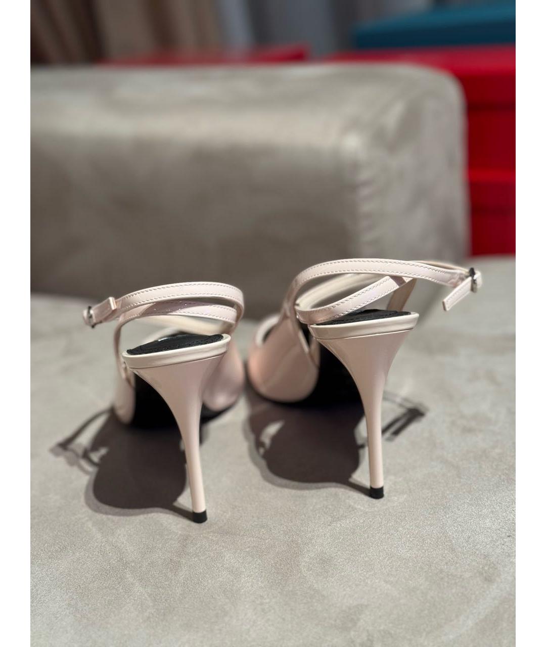 ALAIA Розовые туфли из лакированной кожи, фото 4