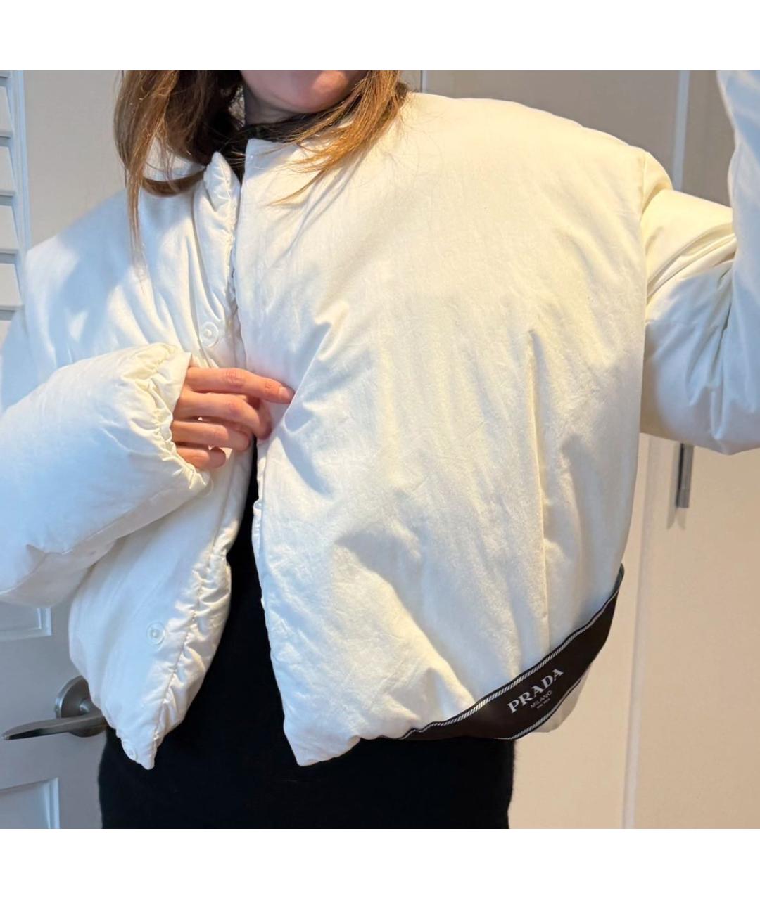 PRADA Белый пуховик, фото 3