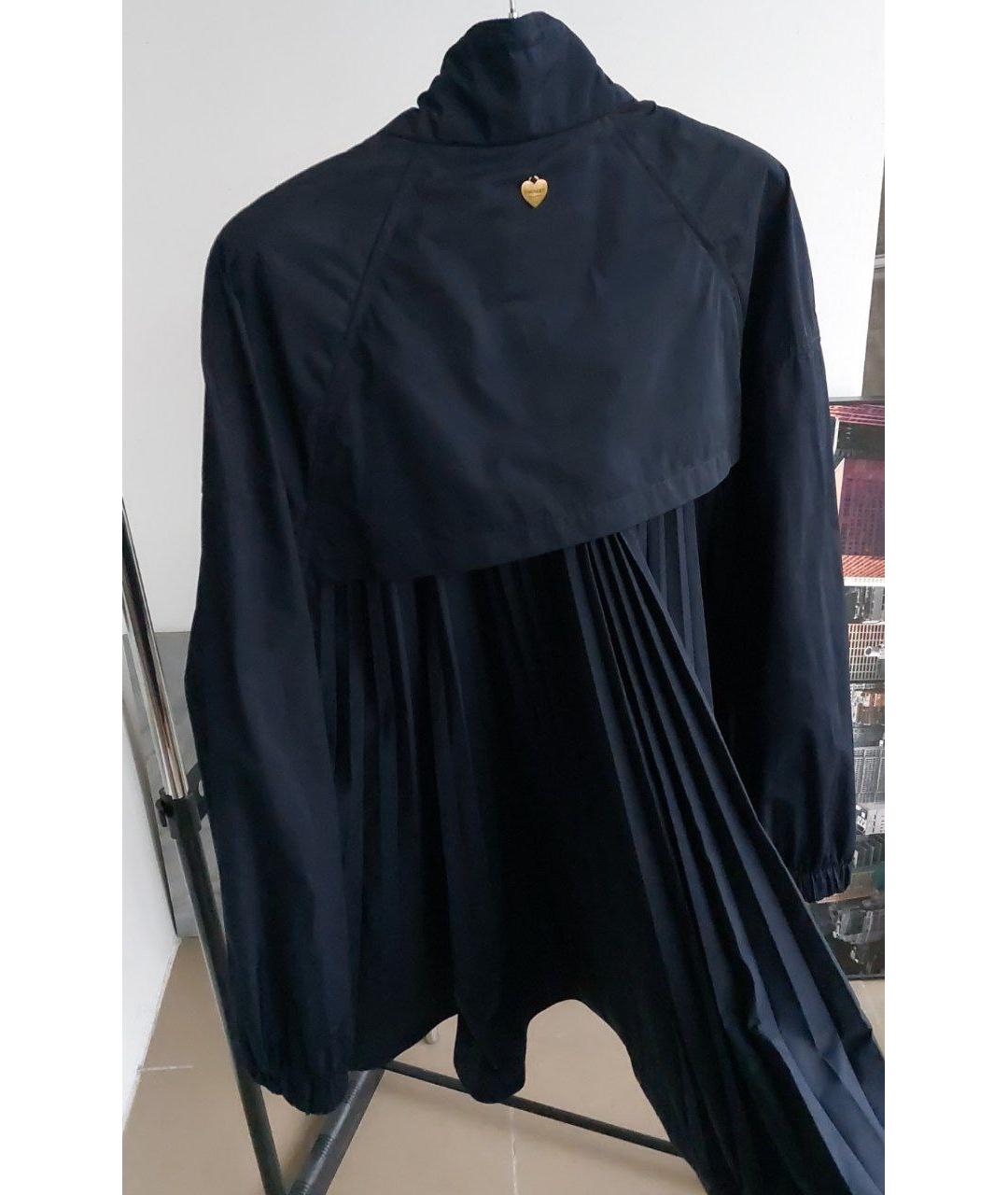 TWIN-SET Темно-синяя полиэстеровая куртка, фото 3