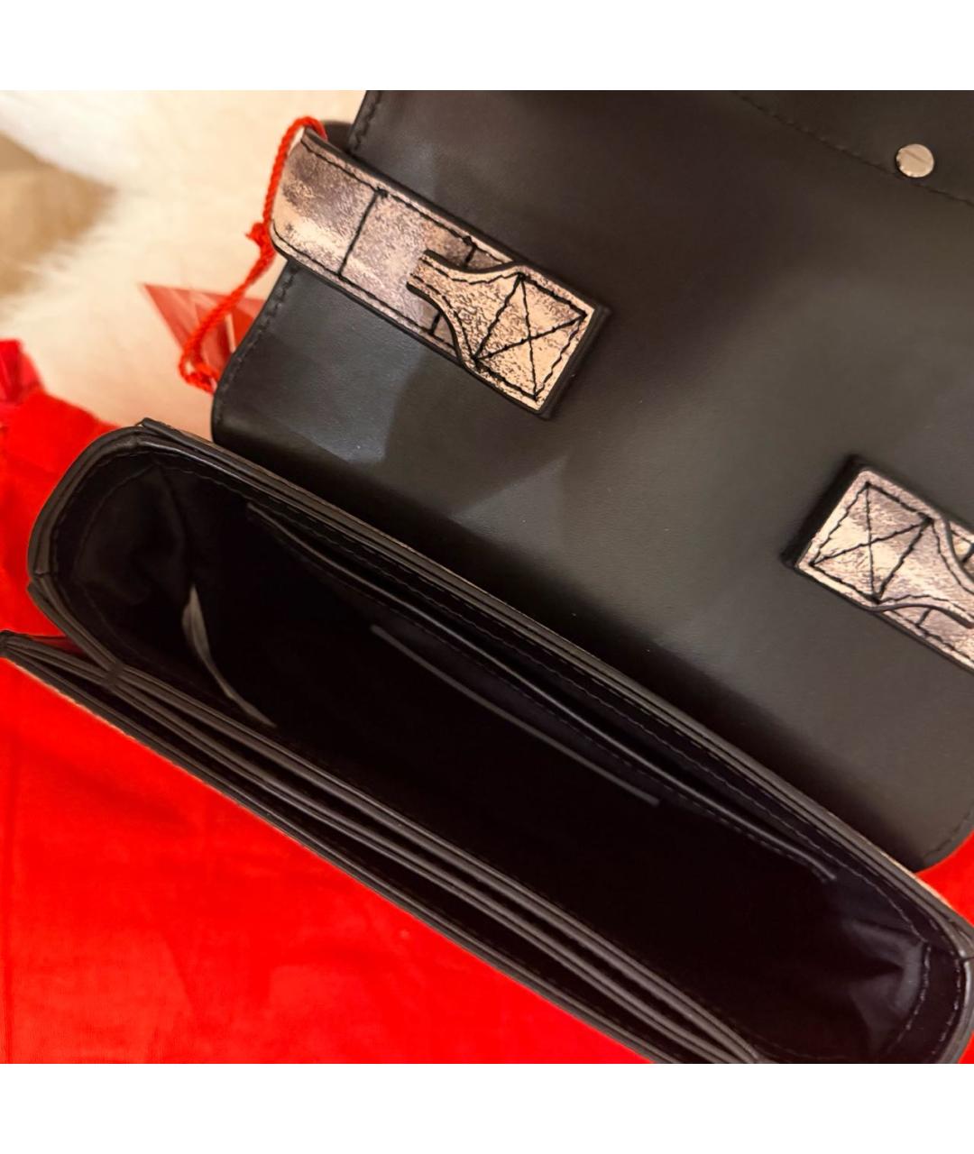 DIESEL Антрацитовая кожаная сумка с короткими ручками, фото 5