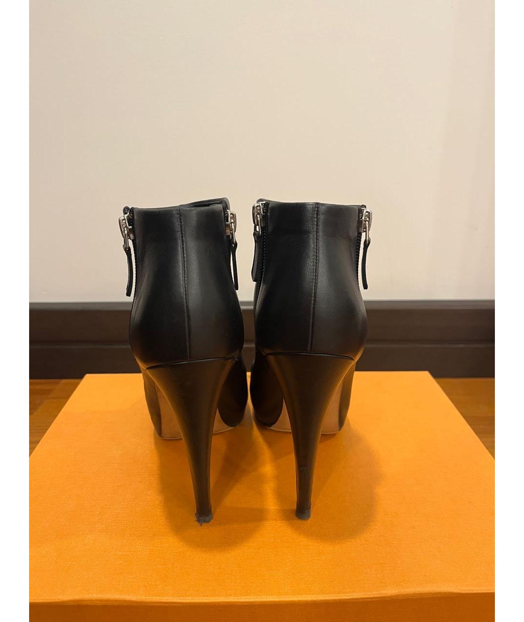 CHANEL Черные кожаные ботильоны, фото 3
