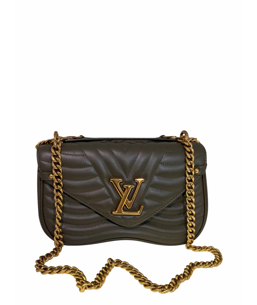 LOUIS VUITTON Зеленая кожаная сумка через плечо, фото 1