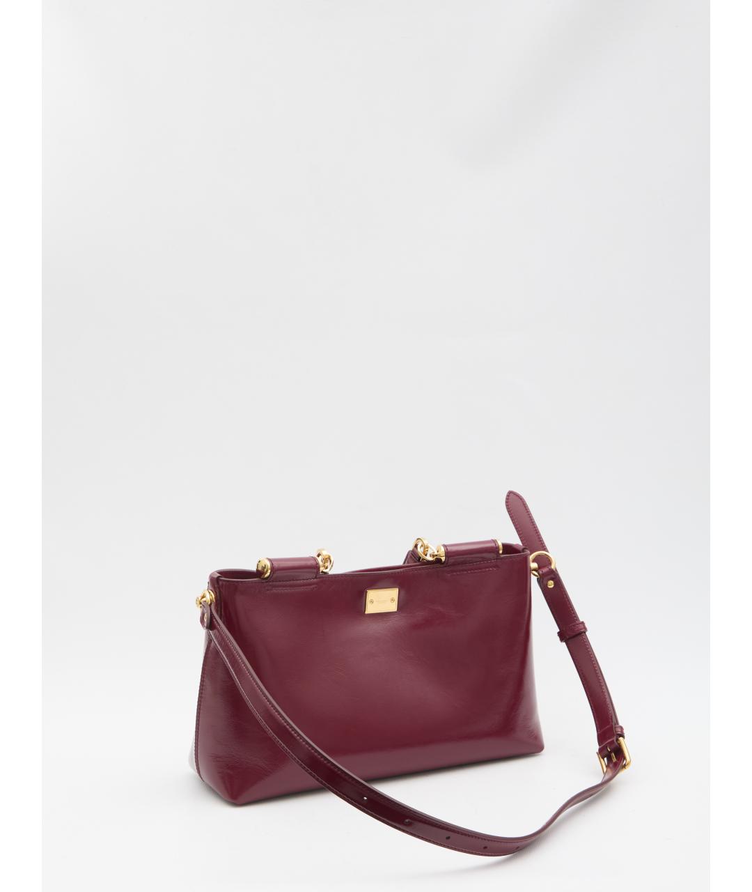 DOLCE&GABBANA Красная кожаная сумка через плечо, фото 2