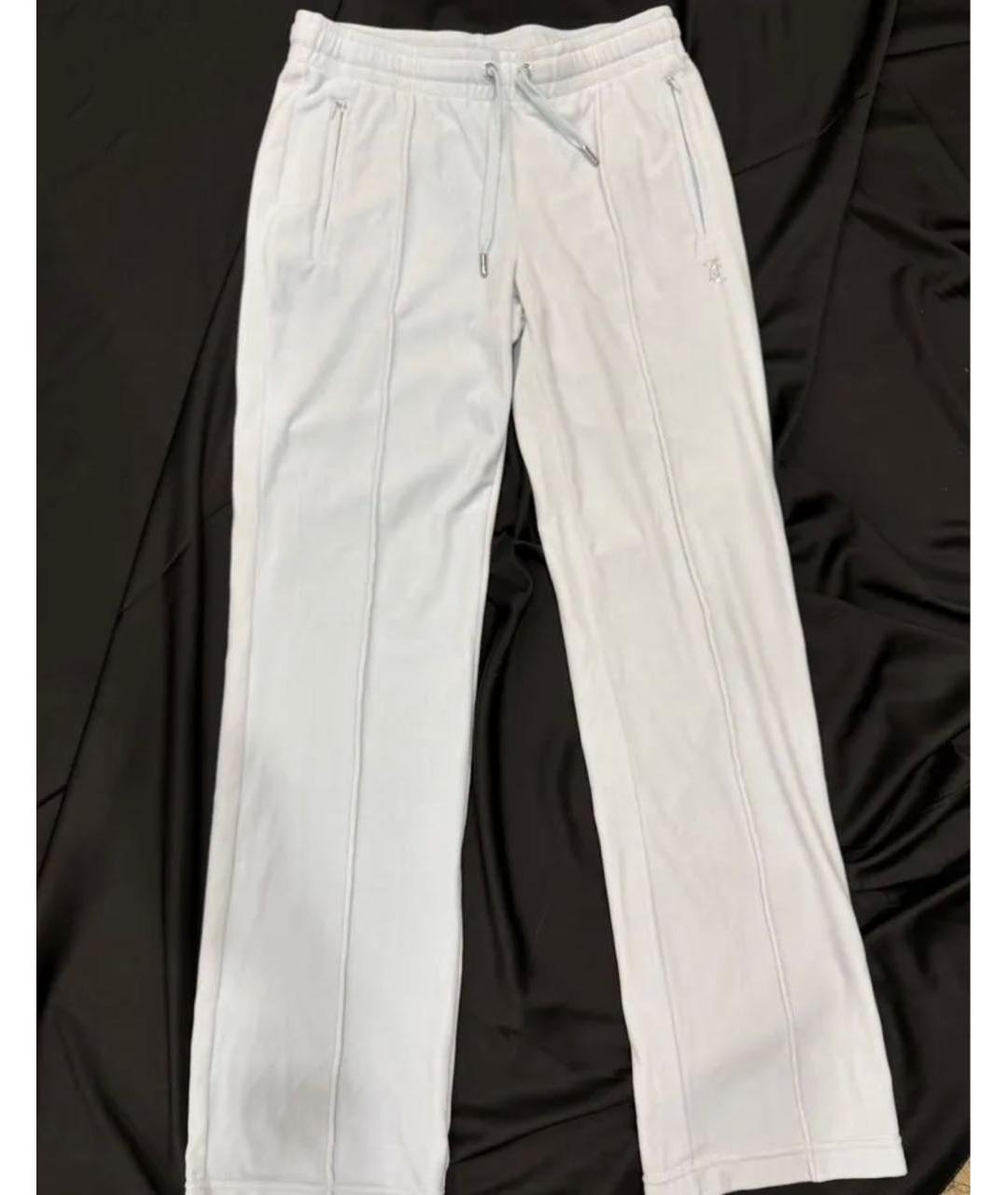 JUICY COUTURE Голубой велюровый костюм с брюками, фото 2