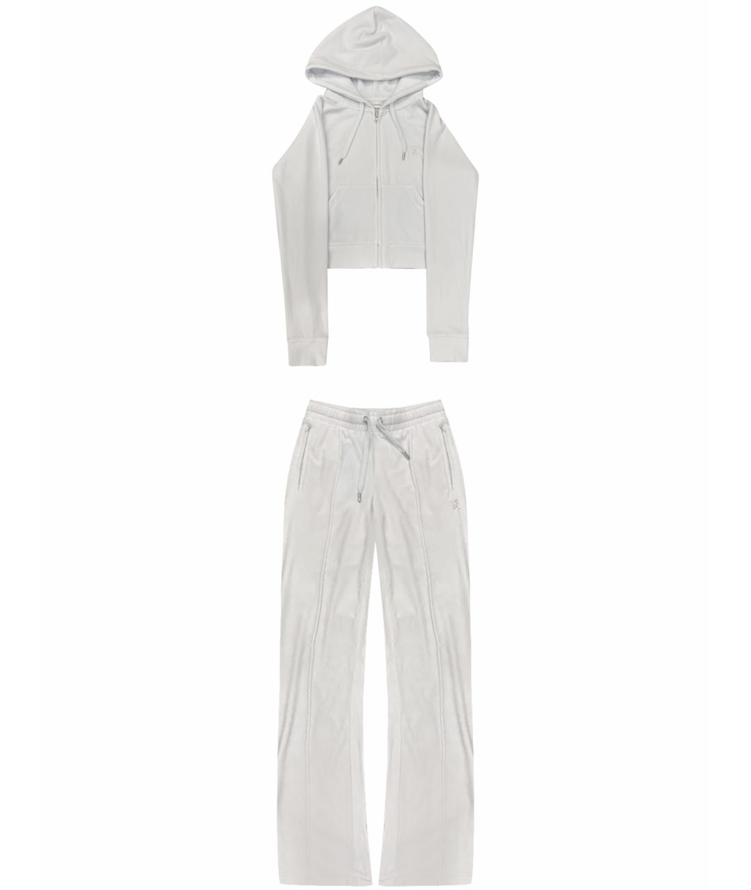 JUICY COUTURE Голубой велюровый костюм с брюками, фото 1