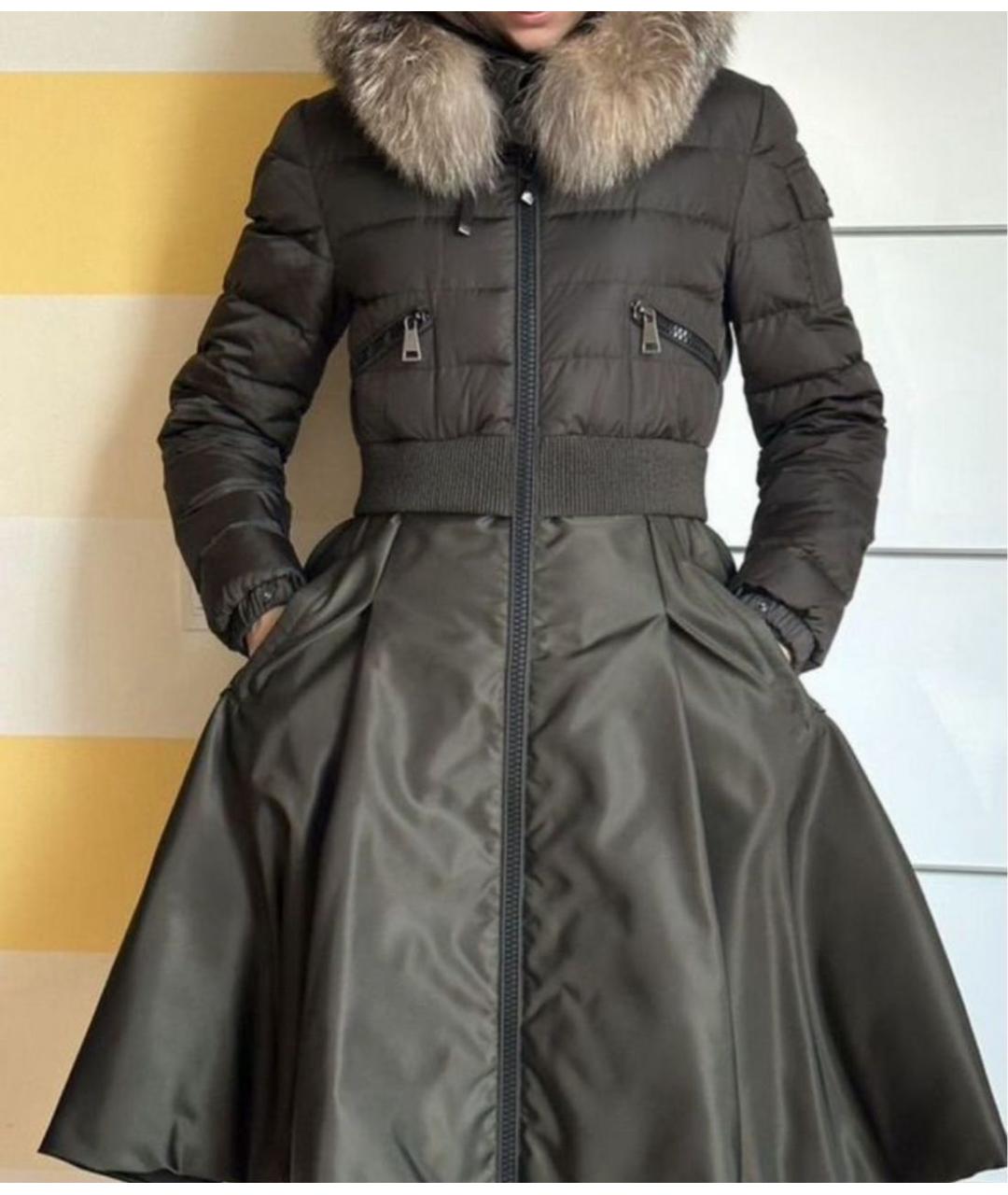 MONCLER Хаки пуховик, фото 5