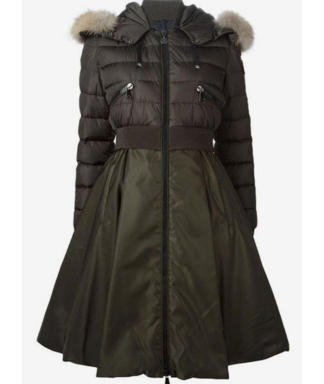 MONCLER Хаки пуховик, фото 7