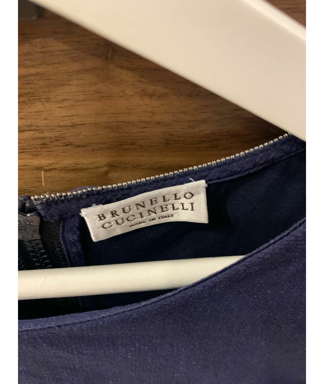 BRUNELLO CUCINELLI Синяя льняная майка, фото 4