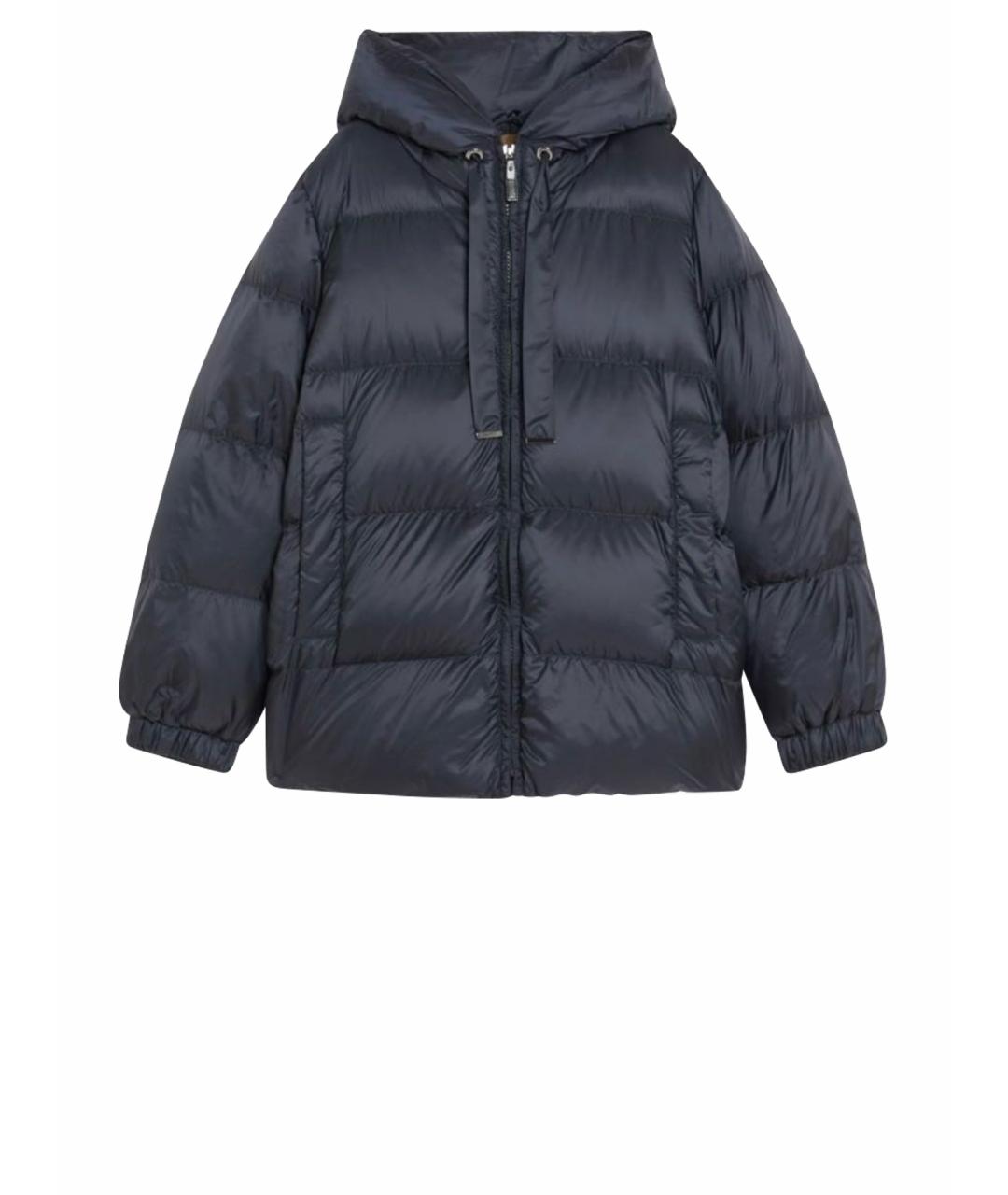 MAX MARA THE CUBE Темно-синий полиэстеровый пуховик, фото 1