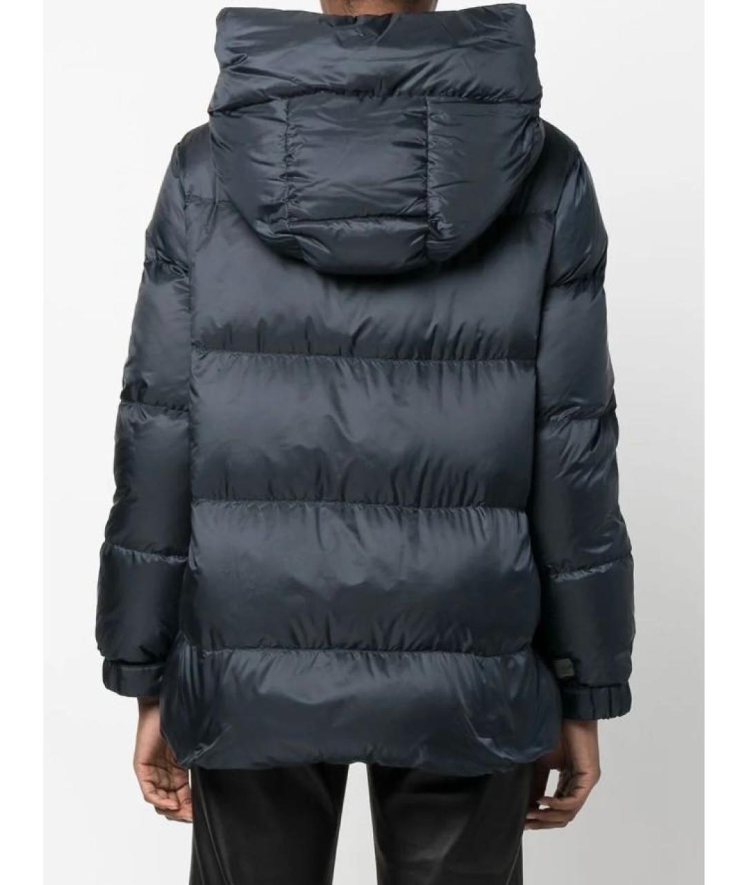 MAX MARA THE CUBE Темно-синий полиэстеровый пуховик, фото 4