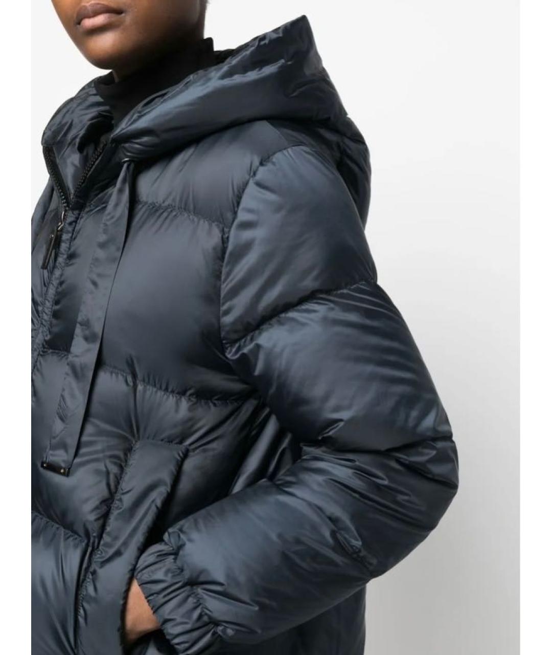 MAX MARA THE CUBE Темно-синий полиэстеровый пуховик, фото 5