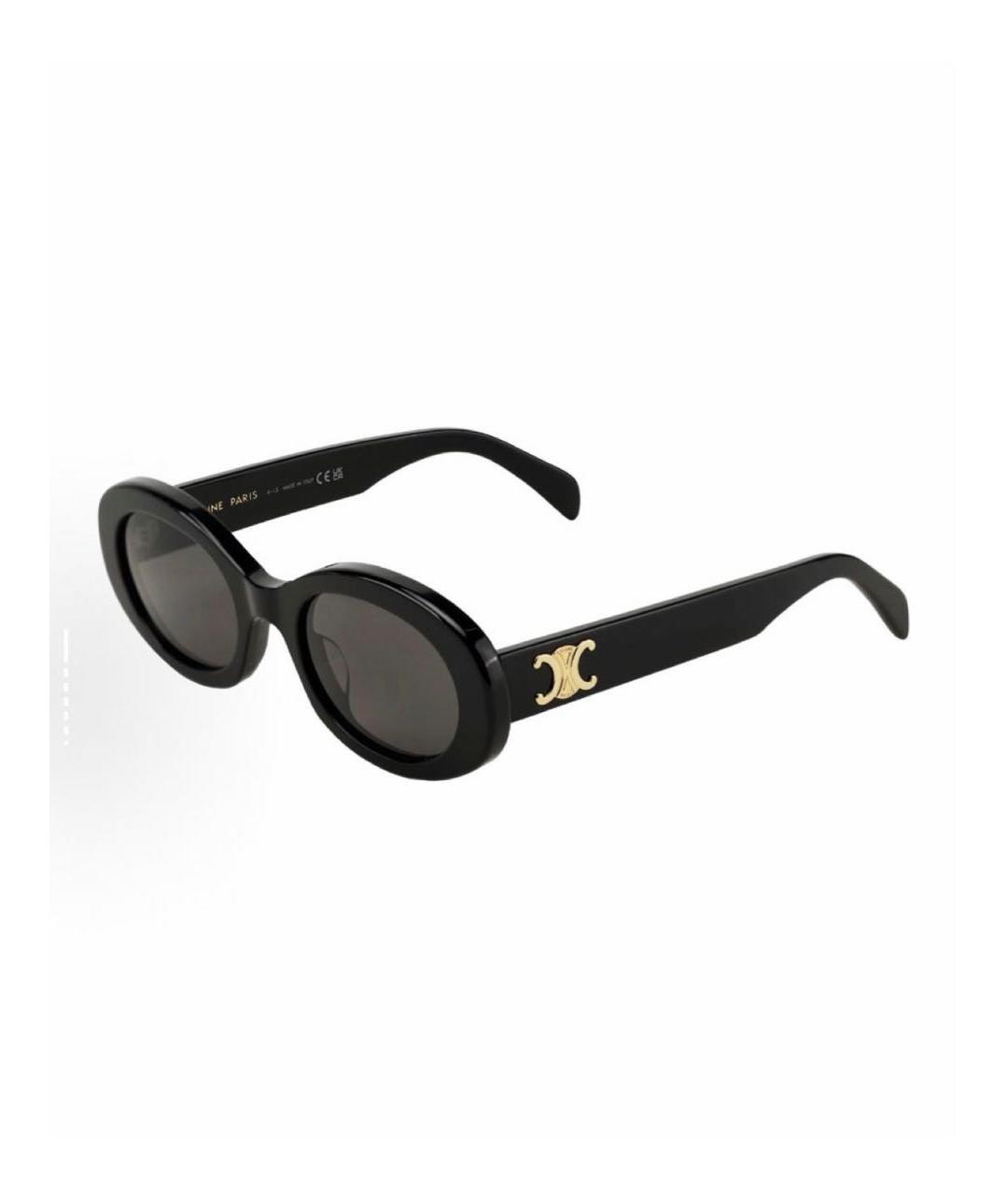CELINE Черные пластиковые солнцезащитные очки, фото 5