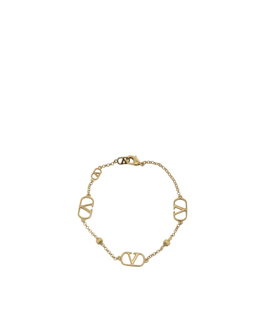 VALENTINO Золотой металлический браслет, фото 1