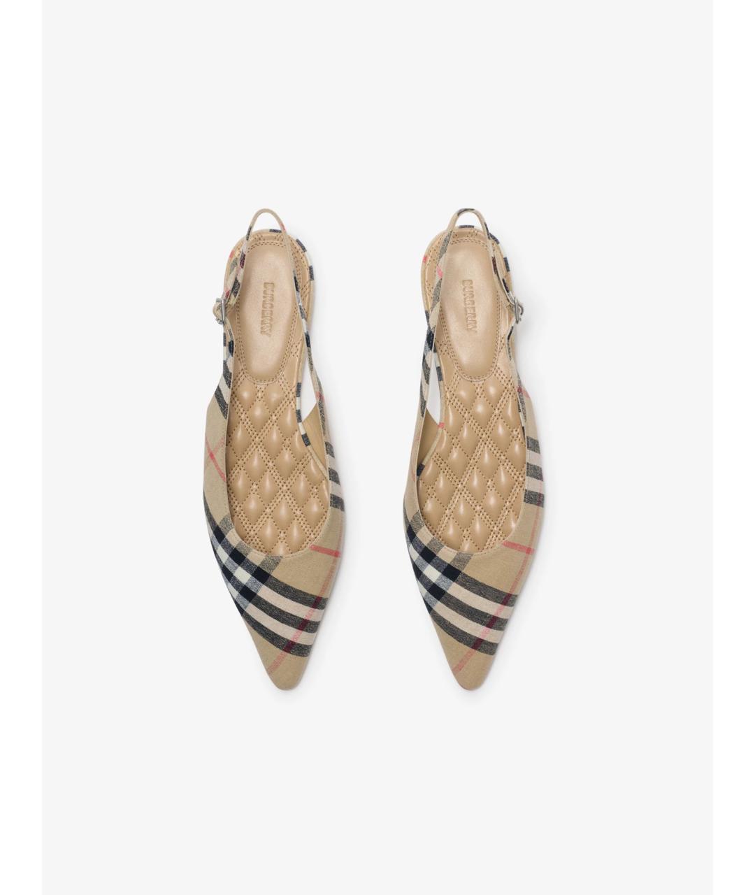 BURBERRY Мульти кожаные балетки, фото 6