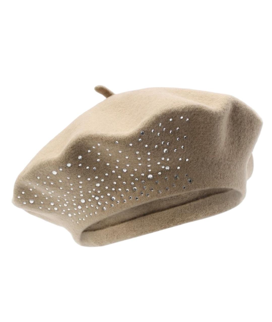 BILANCIONI Бежевая шерстяная шапка, фото 1