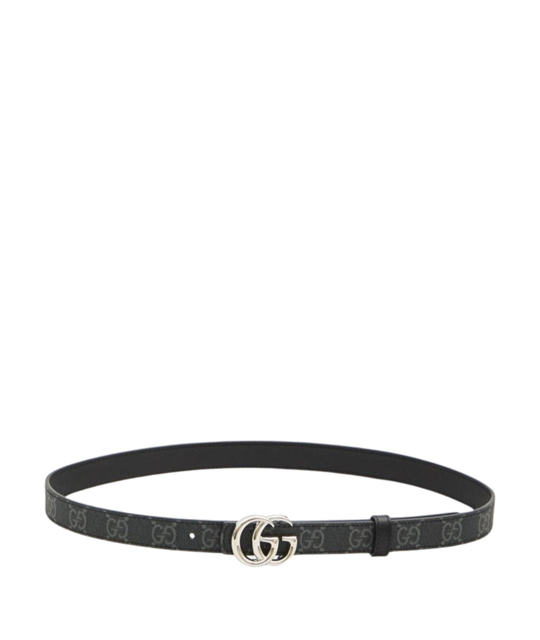 GUCCI Черный кожаный ремень, фото 1