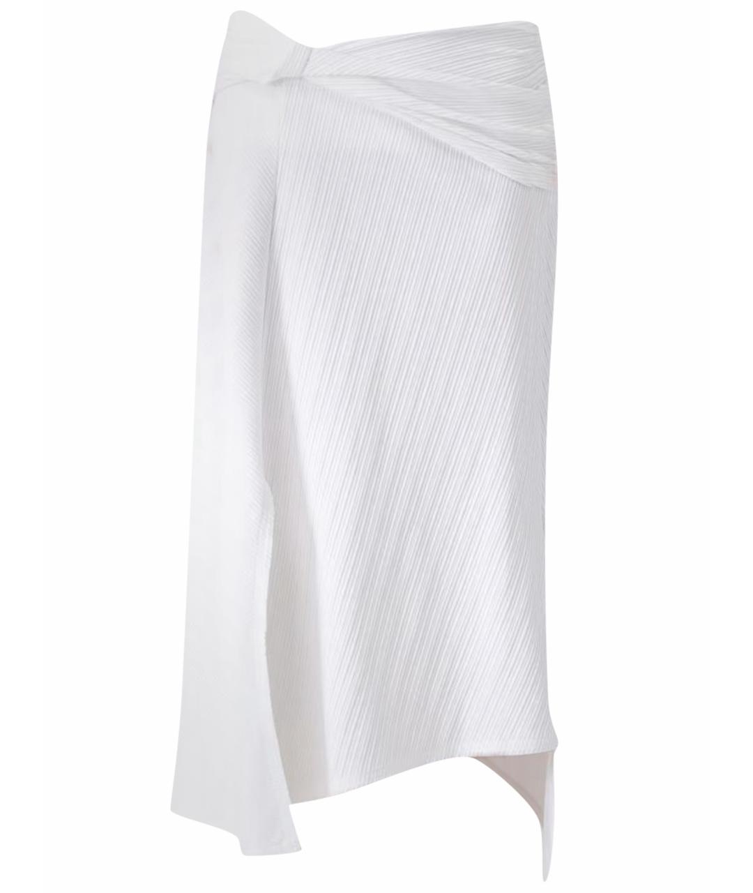 VICTORIA BECKHAM Белая хлопковая юбка миди, фото 1