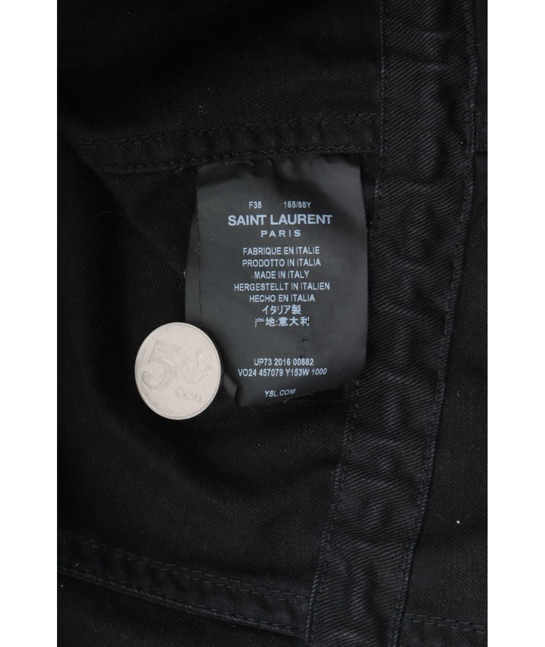 SAINT LAURENT Черная хлопковая парка, фото 8