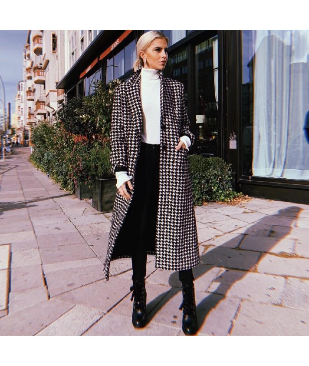 LIU JO Черное полиэстеровое пальто, фото 9