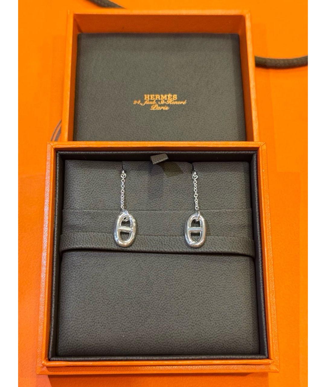 HERMES Серебряные серебряные серьги, фото 6