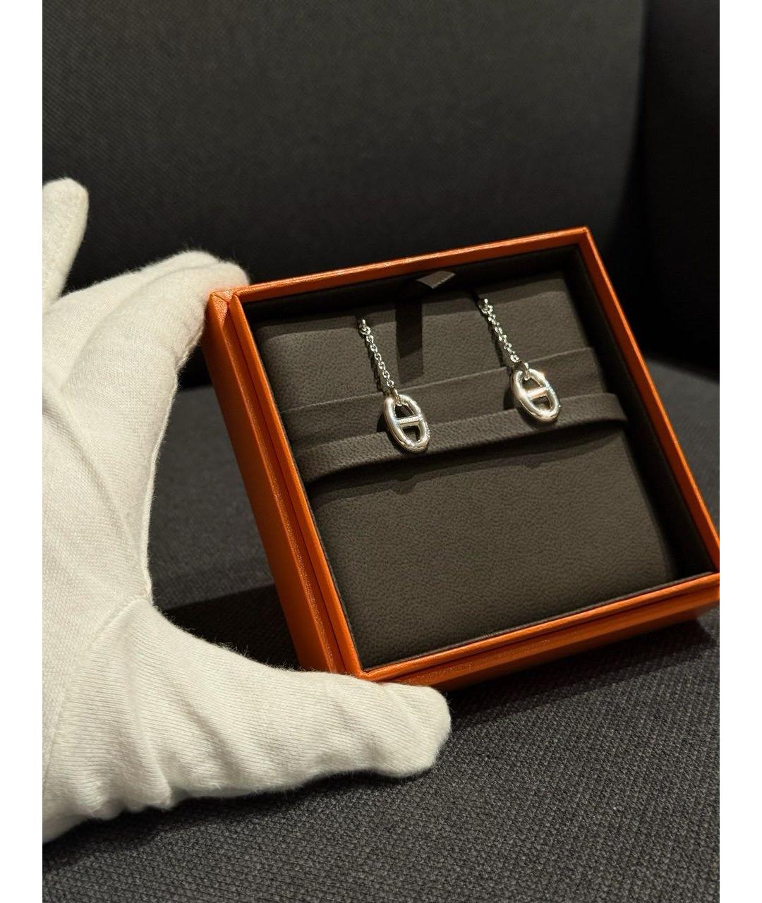 HERMES Серебряные серебряные серьги, фото 2