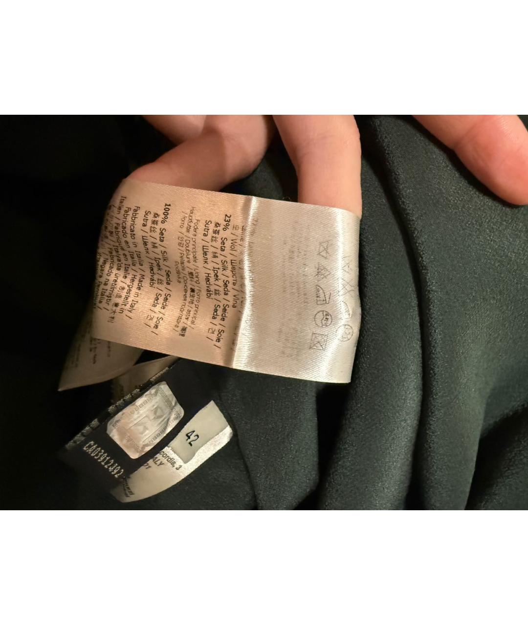 FENDI Зеленые шерстяное вечернее платье, фото 8