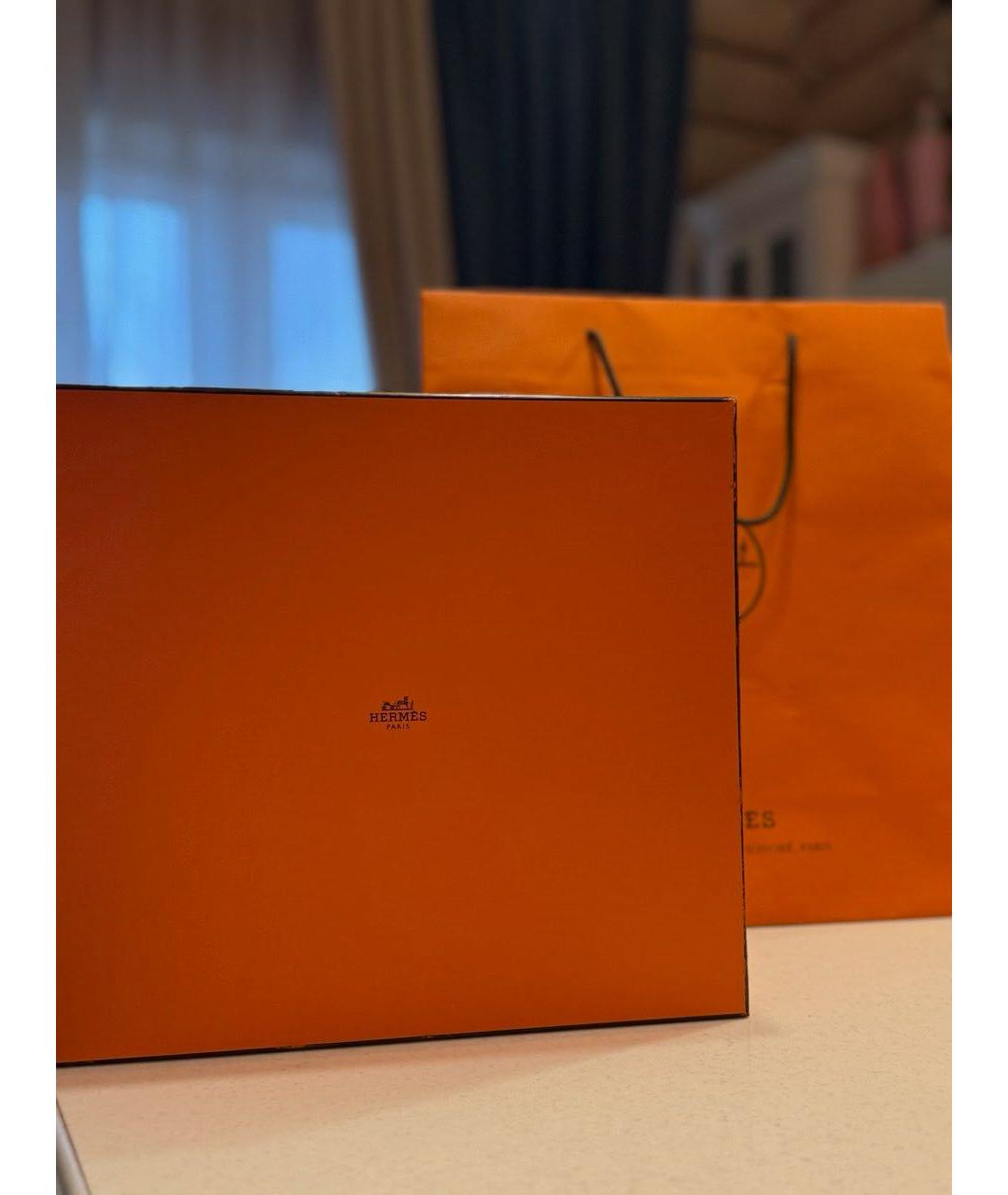 HERMES Синяя тканевая сумка через плечо, фото 6