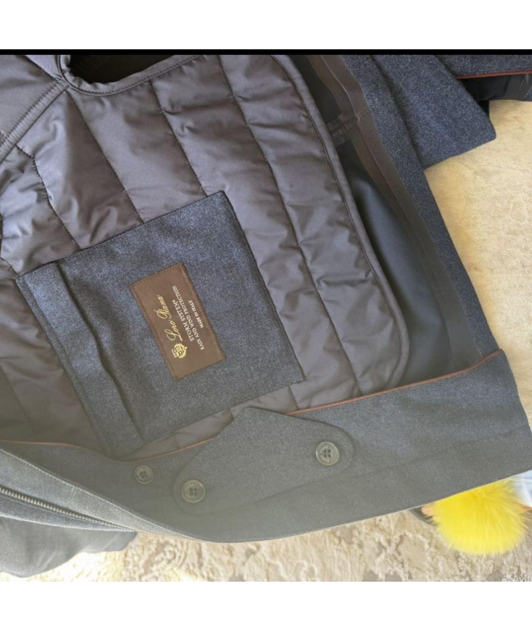 LORO PIANA Темно-синяя кашемировая куртка, фото 3