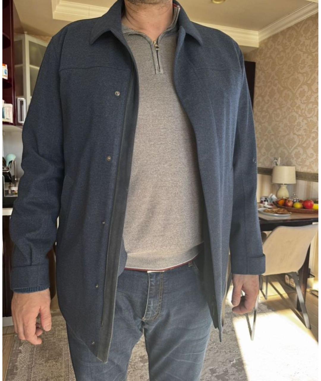 LORO PIANA Темно-синяя кашемировая куртка, фото 5