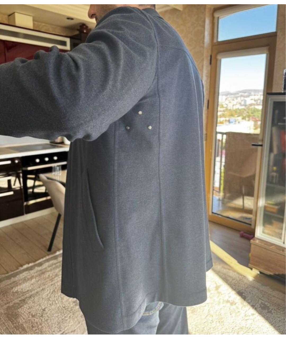 LORO PIANA Темно-синяя кашемировая куртка, фото 2